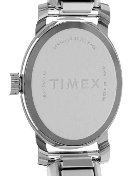 Women\'s Silver Analog Quartz Solid Cavatina Pearl Dial Oval Classic Wrist Watch